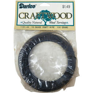 Darice Craftwood 50 Feet Dark Black 19 Gauge Round Wrapping Wire Craft Supplies
